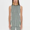 Knits By Canoga Top in Gummy Green/Ecru