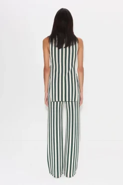 Knits By Canoga Top in Gummy Green/Ecru