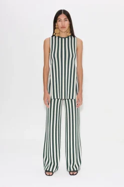 Knits By Canoga Top in Gummy Green/Ecru