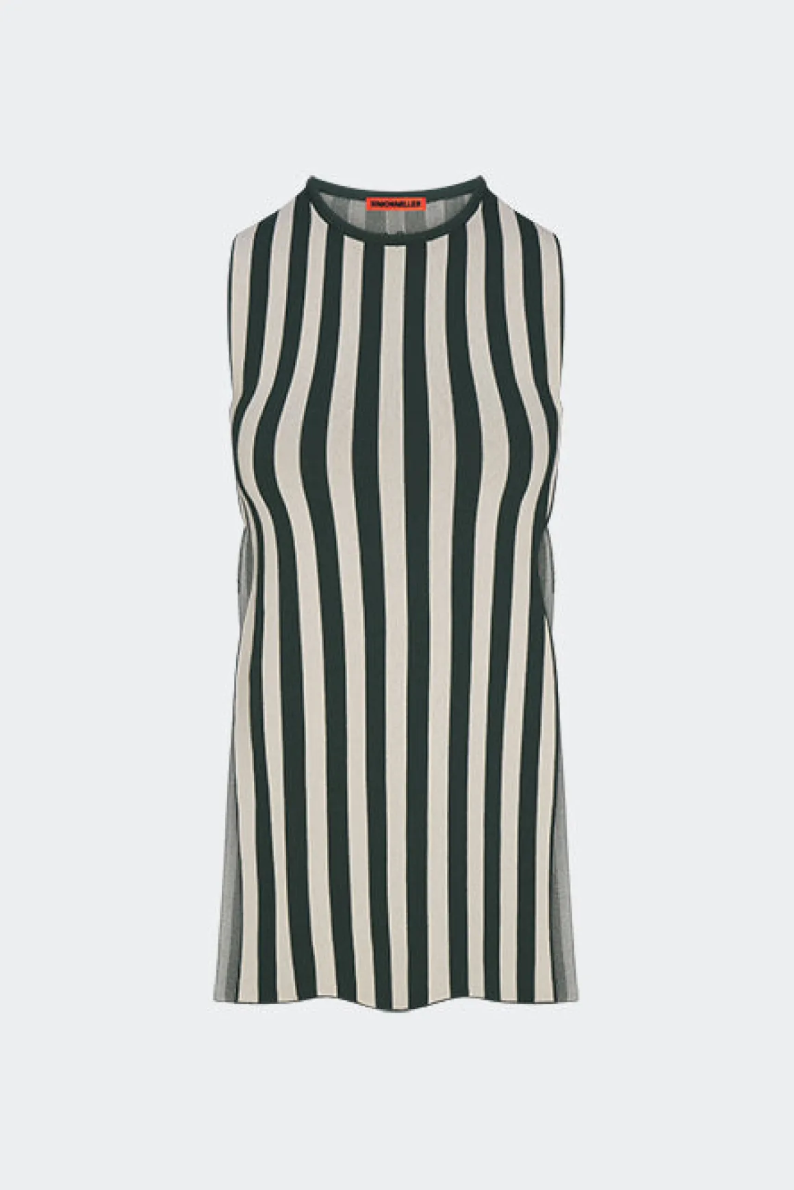 Knits By Canoga Top in Gummy Green/Ecru