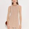 Knits By Canoga Top in Tan Stripe