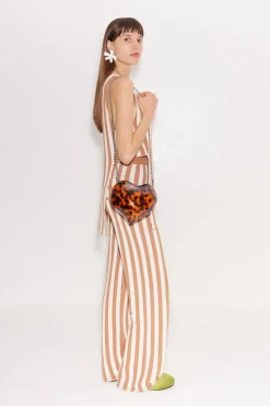 Knits By Canoga Top in Tan Stripe