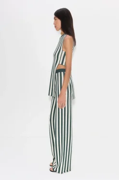 Knits By Jabber Pant in Gummy Green/Ecru