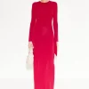 Knits By Long Sleeve Junjo Dress in Sangria
