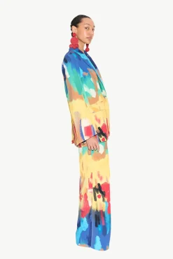 Lennox Crepe Jacket in Palette Print