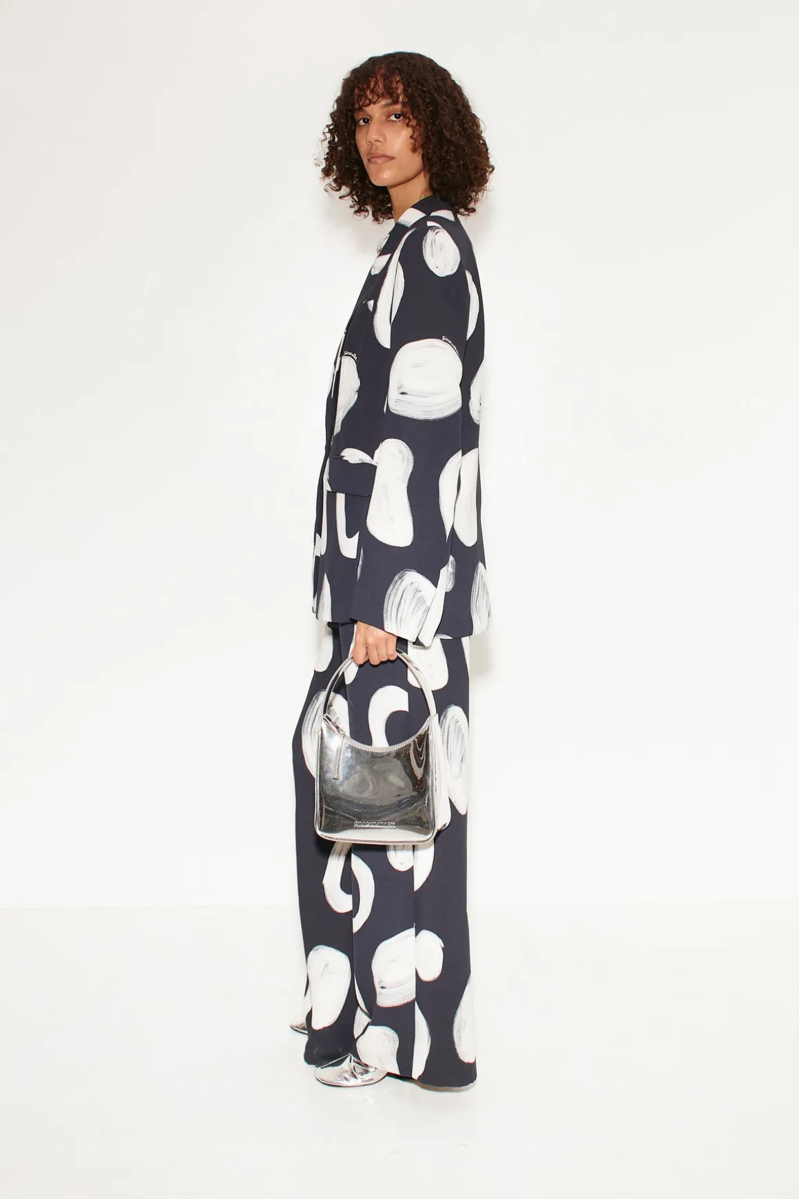 Lennox Crepe Jacket in Painted Dot