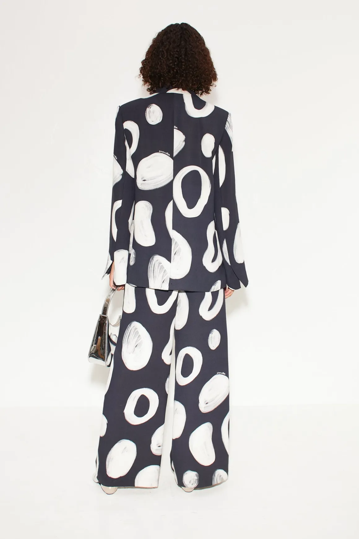 Lennox Crepe Jacket in Painted Dot