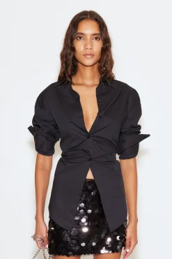 Loch Button Up in Black