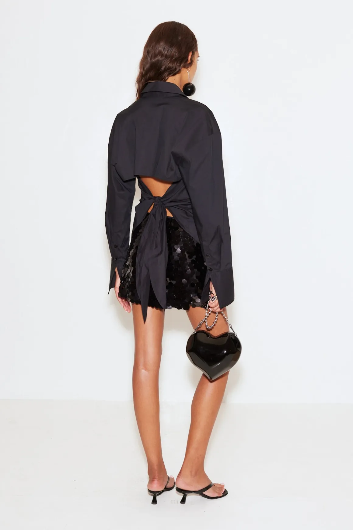 Loch Button Up in Black