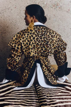 Loch Poplin Button Up in Cheetah
