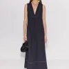 Mar Poplin Dress in Black