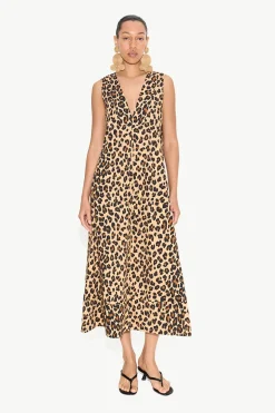 Mar Poplin Dress in Cheetah