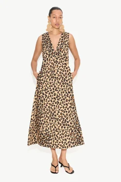 Mar Poplin Dress in Cheetah