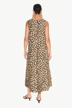 Mar Poplin Dress in Cheetah