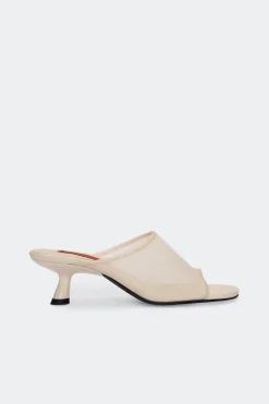 Mesh Beep Heel in Seashell