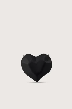 Molded Heart Bag in Black