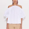 Oleander Poplin Top in Macadamia