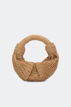 Raffia Lopsy Bag in Natural