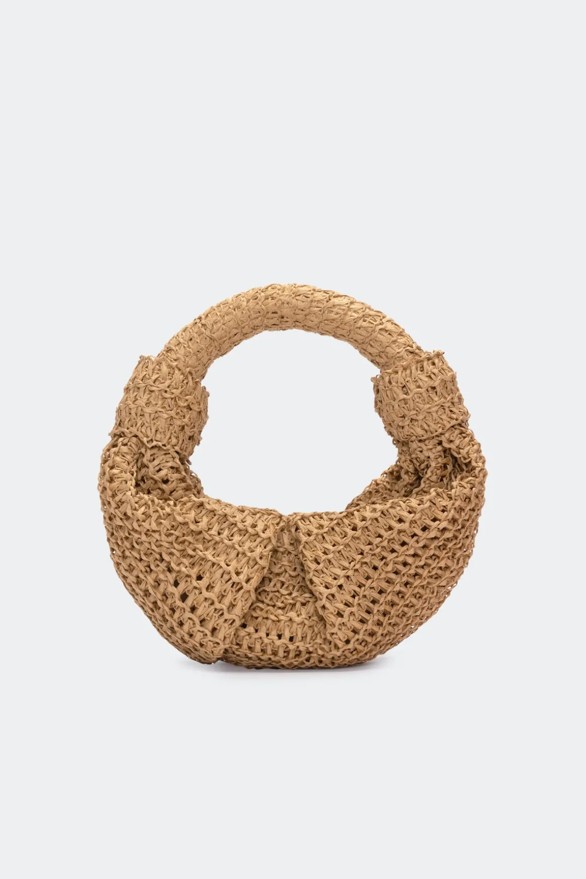 Raffia Lopsy Bag in Natural