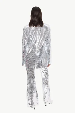 Sequin Robo Pant in Satellite Silver