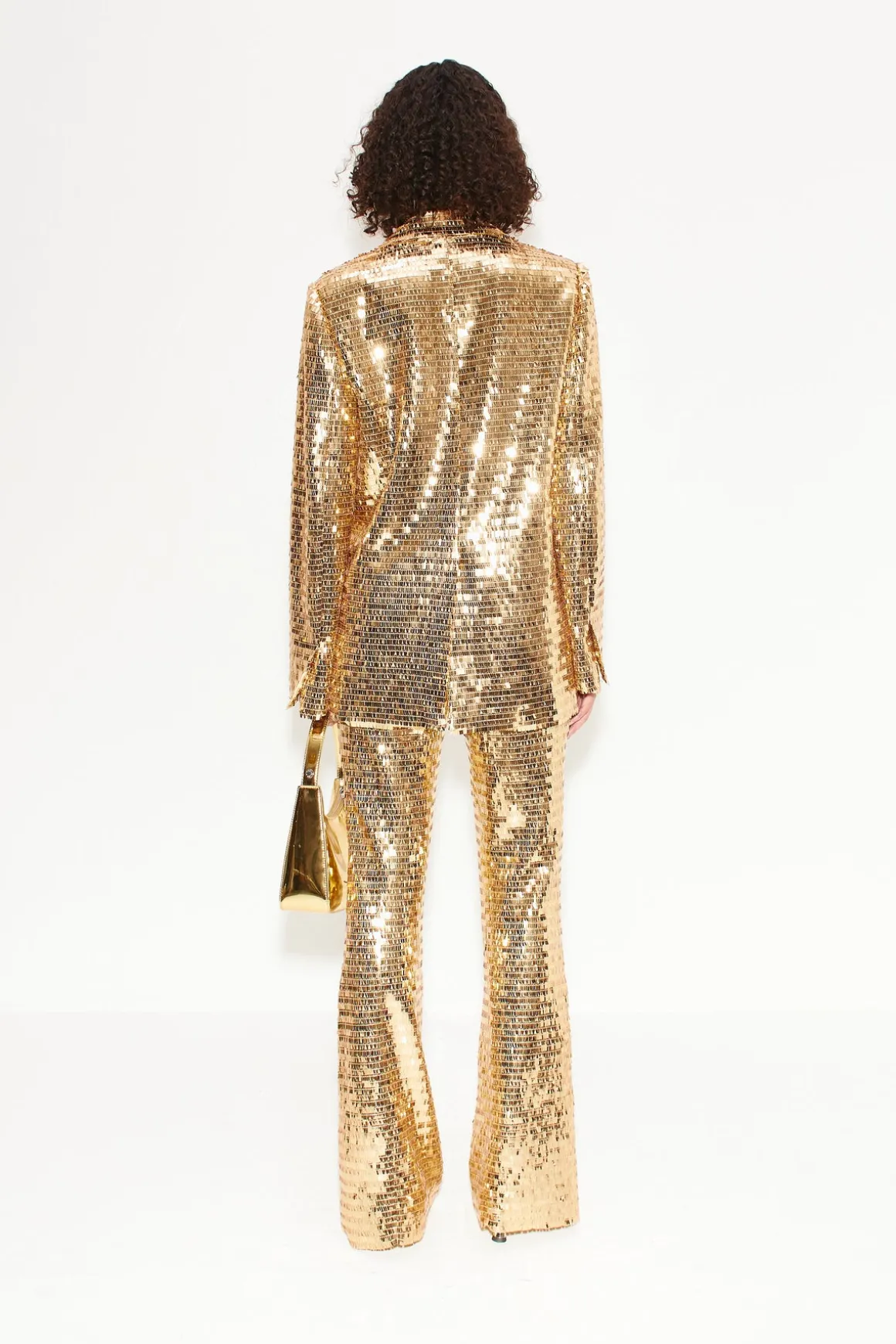 Sequin Robo Pant in Star Gold