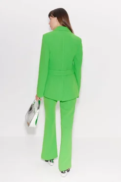 Sola Crepe Blazer in Gummy Green