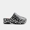 Studded Bubble Clog in Black/Silver