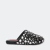 Studded Bubble Slipper in Black/Silver