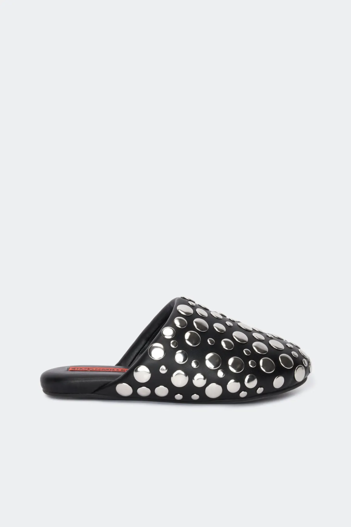 Studded Bubble Slipper in Black/Silver