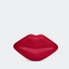Vegan Lip Clutch in Lucky Red