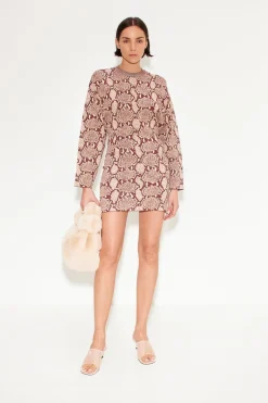 Wallis Knit Dress in Snake Print