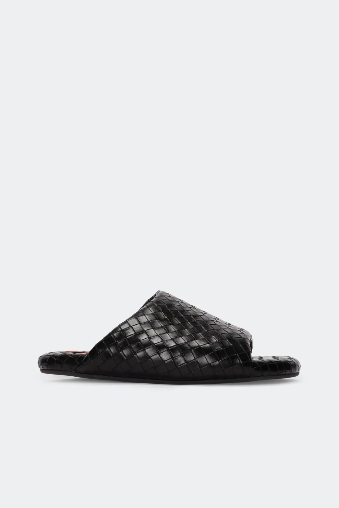 Woven Bubble Slide in Black
