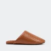 Woven Bubble Slipper in Chestnut