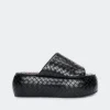 Woven Cloudy Platform in Black