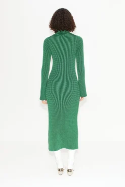 Zumi Textured Knit Dress in Gummy Green