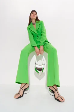 Zypresse Crepe Pants in Gummy Green