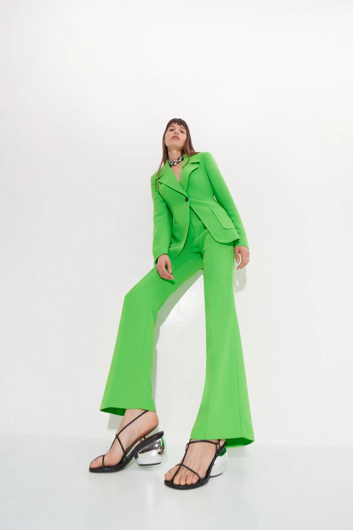Zypresse Crepe Pants in Gummy Green